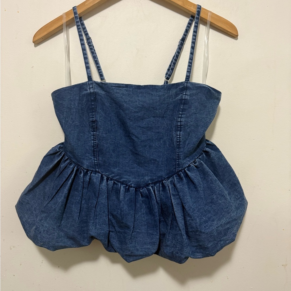 Denim Blue Camisole Top